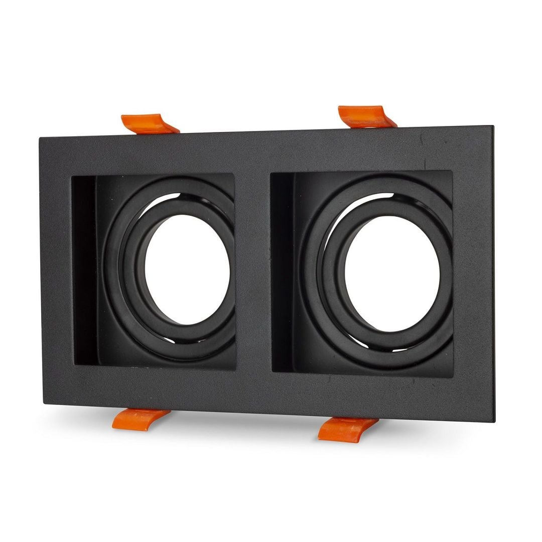 NOAS YL60-2360 Amazon Sıva Altı Siyah İkili Spot Kasası (Metal)