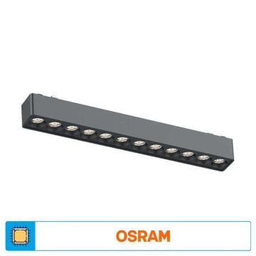 ACK AD45-02201 12 Watt 23 cm Lensli OSRAM LED Magnet Armatür - Gün Işığı (3000K)