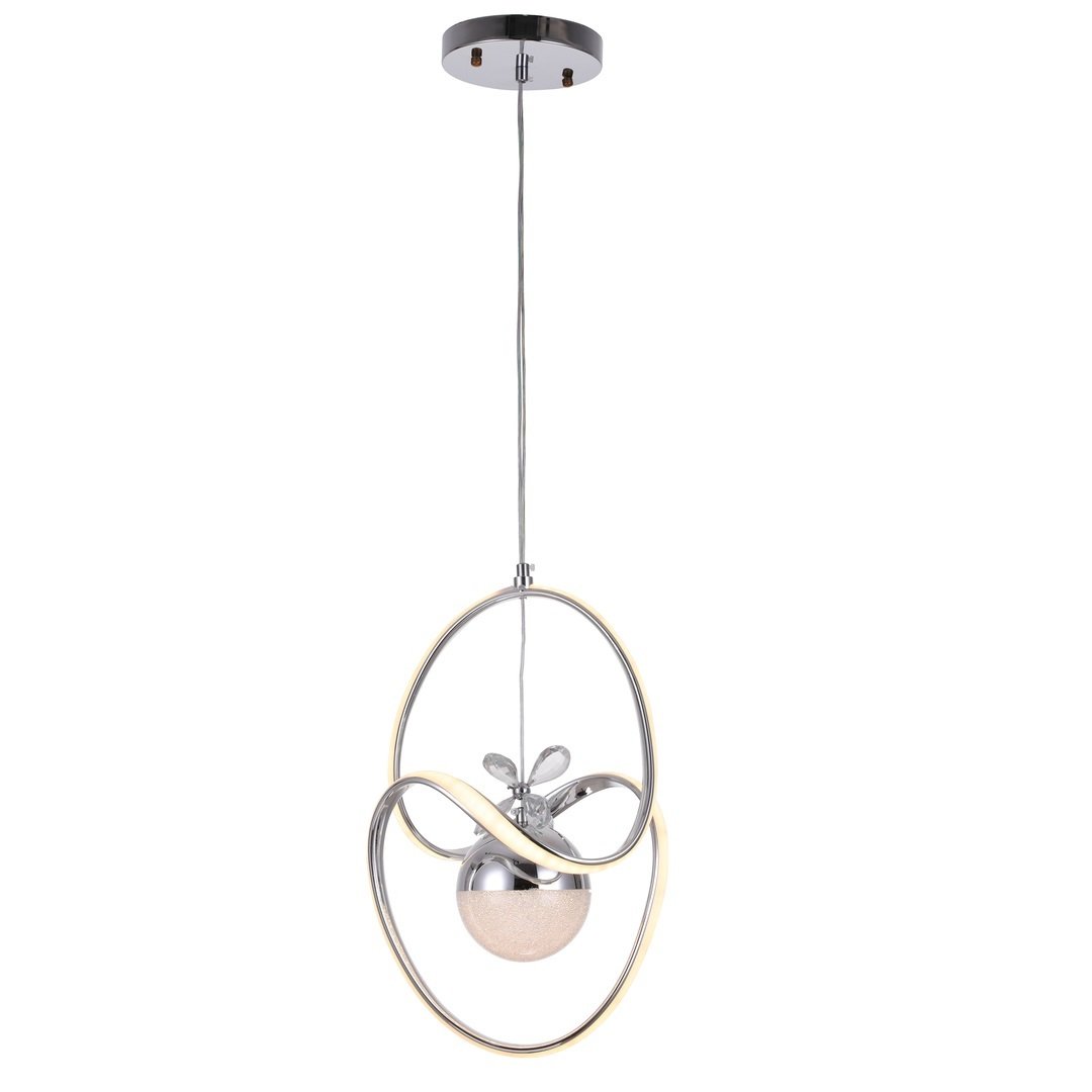 CL-673 85 Watt Krom Modern LED Avize - 3 Işık Renkli (Beyaz + Ilık Beyaz + Gün Işığı)