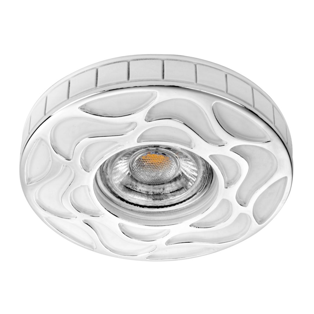 goldX ZE691-CH Beyaz-Krom Dekoratif Spot Kasası