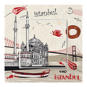 VİKO Karre Cities 90962803 Anahtar [Ortaköy Temalı]