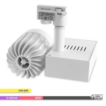 ACK AD30-14630 40 Watt Beyaz Kasa LED Ray Spot - OSRAM LED & OSRAM/PHILIPS Driver - Beyaz Işık (6500K)