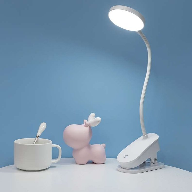 MOLLED MOL1913 Beyaz Dimli ve Dokunmatik, Şarjlı LED Masa Lambası - 3 Işık Renkli (Beyaz + Ilık Beyaz + Gün Işığı)