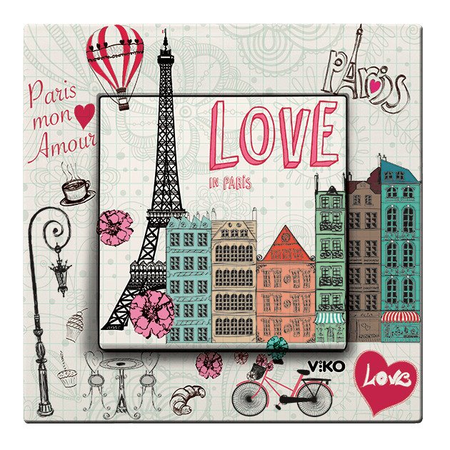 VİKO Karre Cities 90962807 Anahtar [Paris Temalı]