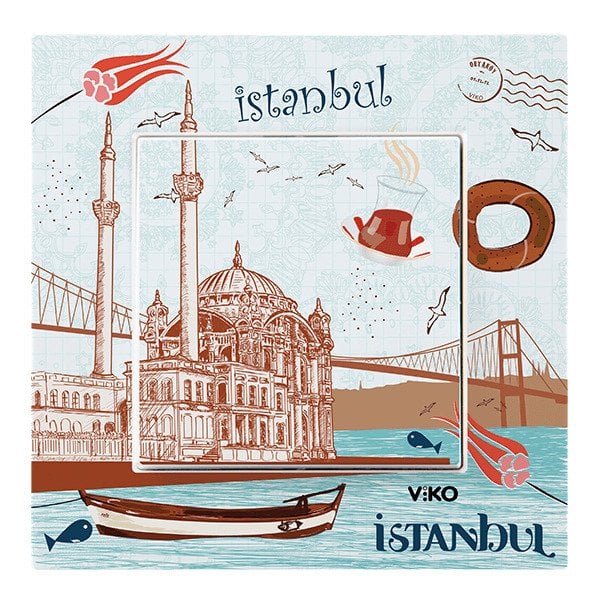 VİKO Karre Cities 90962809 Anahtar [Mavi Ortaköy Temalı]