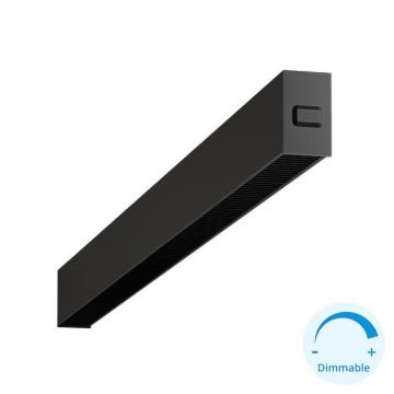 GOYA GY 8054-150 Siyah Kasa 42 Watt 150 cm Kamaşma Önleyicili Sıva Üstü DİMLİ Lineer Armatür