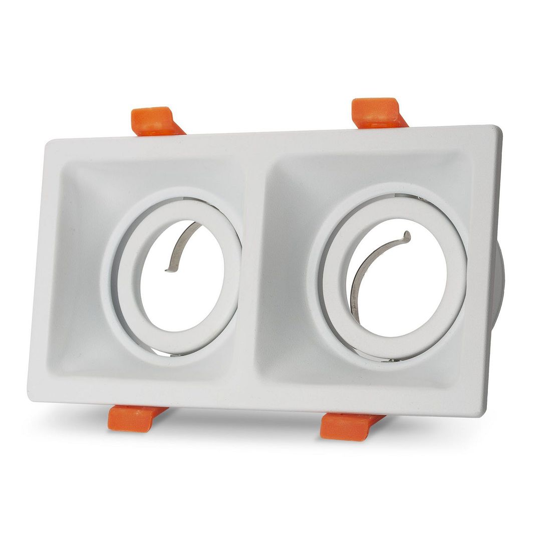 NOAS YL60-2211 NİL Sıva Altı Beyaz İkili Spot Kasası (Metal)