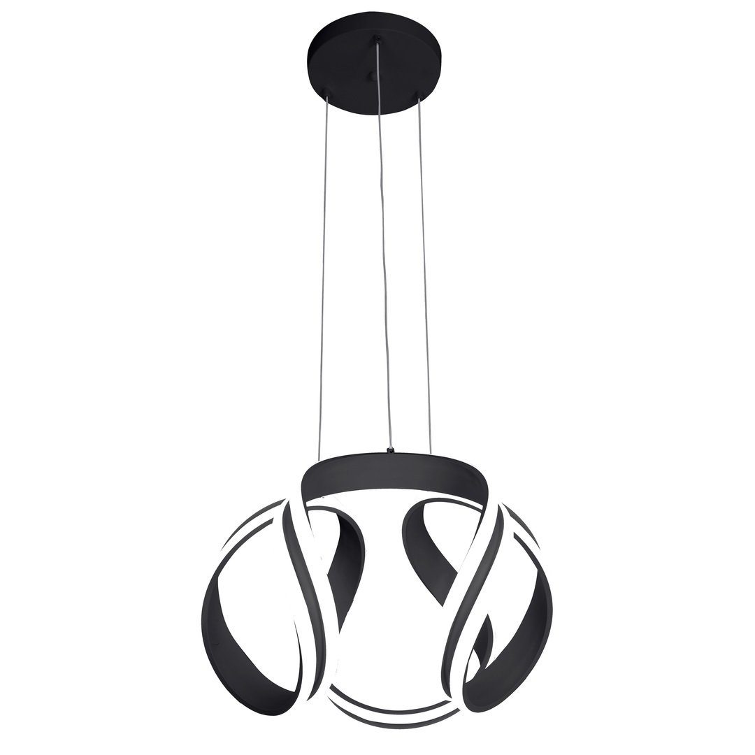 CL-677 189 Watt Siyah LED Avize - 3 Işık Renkli (Beyaz + Ilık Beyaz + Gün Işığı)