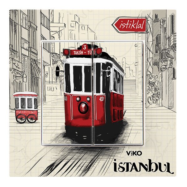 VİKO Karre Cities 90962841 Komütatör [İstiklal Temalı]