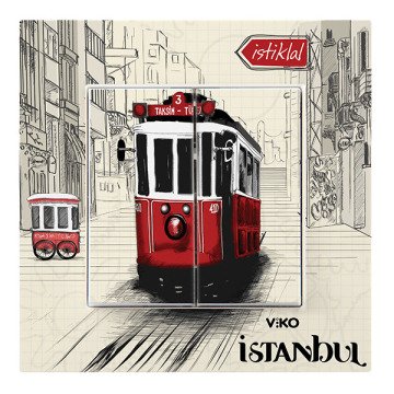 VİKO Karre Cities 90962841 Komütatör [İstiklal Temalı]