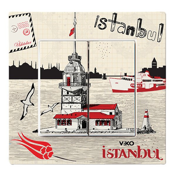 VİKO Karre Cities 90962842 Komütatör [Kız Kulesi Temalı]