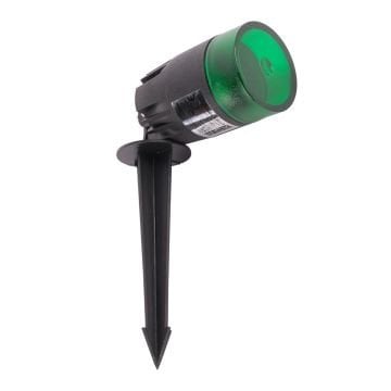 ACK AG56-01055 Yeşil Reflektörlü Kazıklı Çim Armatürü (GU10 Duylu - PC Gövde)