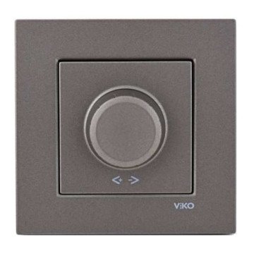 VİKO Novella/Trenda 92605384-P Pro Rotatif Dimmer Düğmesi [Antrasit]