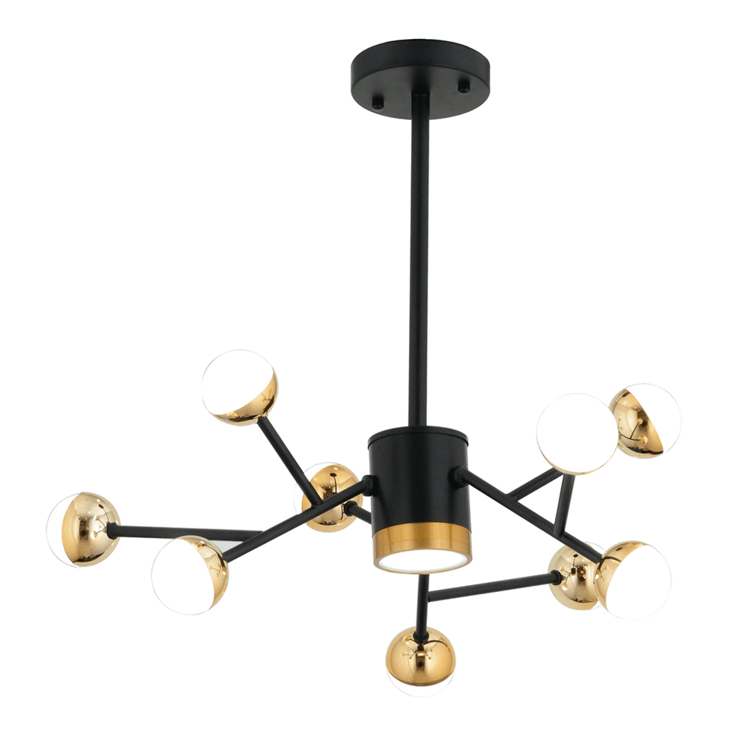 CL-597-9 Dokuzlu Siyah-Eskitme LED Avize