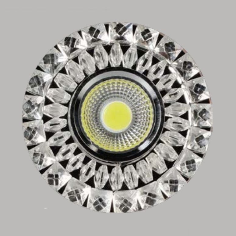 YCL YC 3250 5+3 Watt Çerçeve Işıklı Yuvarlak LED Cam Spot