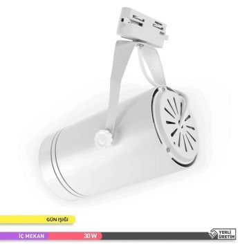 ACK AD30-11900 30 Watt Beyaz Kasa LED Ray Spot - OSRAM LED & OSRAM/PHILIPS Driver - Gün Işığı (3000K)