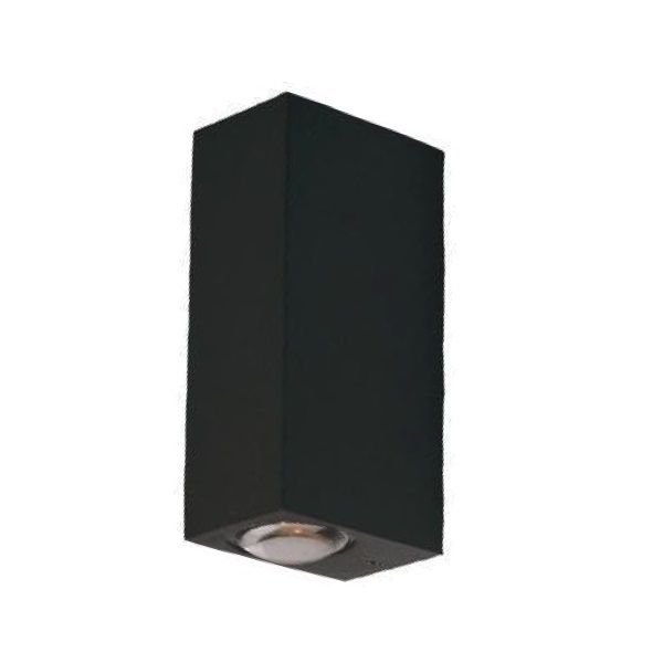 MOLLED MOL8003 6 Watt Siyah Çift Yönlü Dış Mekan LED Aplik -Metal Gövde - Gün Işığı (3000K)