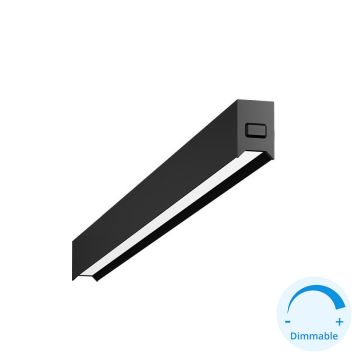 GOYA GY 8035-90 Siyah/Beyaz Kasa 39 Watt 90 cm Sıva Üstü DİMLİ Lineer Armatür