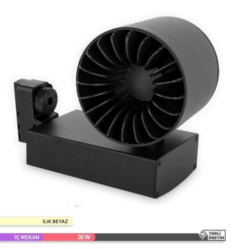 ACK AD30-04011 30 Watt Siyah Kasa LED Ray Spot - OSRAM LED & OSRAM/PHILIPS Driver - Ilık Beyaz (4000K)