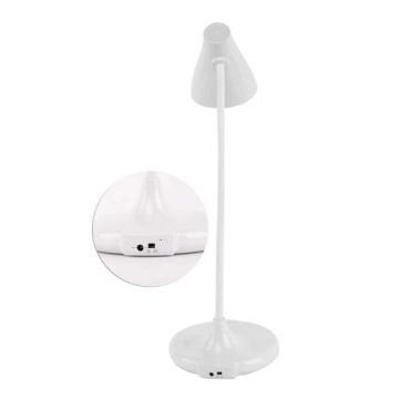 ACK AF11-10013 Dimli ve Dokunmatik Şarjlı LED Masa Lambası - 3 Işık Renkli (Beyaz + Ilık Beyaz + Gün Işığı)