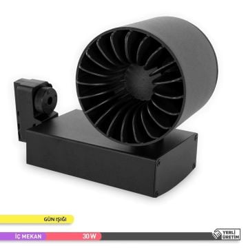 ACK AD30-04001 30 Watt Siyah Kasa LED Ray Spot - OSRAM LED & OSRAM/PHILIPS Driver - Gün Işığı (3000K)