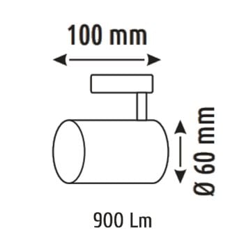 HELIOS HS 2455 10 Watt Beyaz Kasa LED Ray Spot