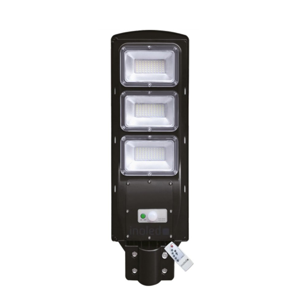 inoled 9352-01 90 Watt Sensörlü Solar Sokak Armatürü - Beyaz Işık (6500K)