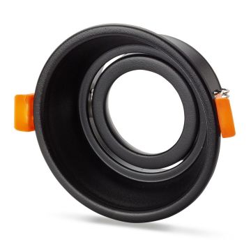 NOAS YL60-1910 NİL Sıva Altı Siyah Yuvarlak Spot Kasası (Metal)