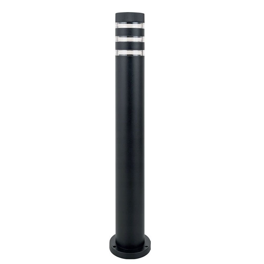 HOROZ 075-018-0004 PALMERA 80 cm Siyah Bollard Armatür (Metal Kasa)
