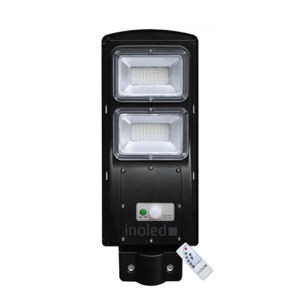 inoled 9351-01 60 Watt Sensörlü Solar Sokak Armatürü - Beyaz Işık (6500K)