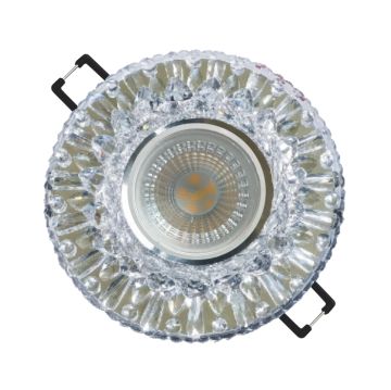 HELIOS HS 1879 Kristal Spot Kasası - Ilık Beyaz (4000K) LED Çerçve Işıklı