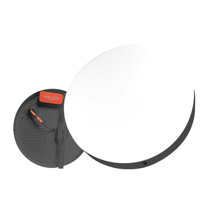 HELIOS HS 1074 48 Watt Siyah Kasa Sıva Üstü Yuvarlak LED Panel