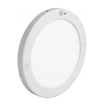 NOAS YL14-1810 18 Watt Beyaz Kasa Sensörlü Sıva Üstü Yuvarlak LED Panel - Beyaz Işık (6500K)