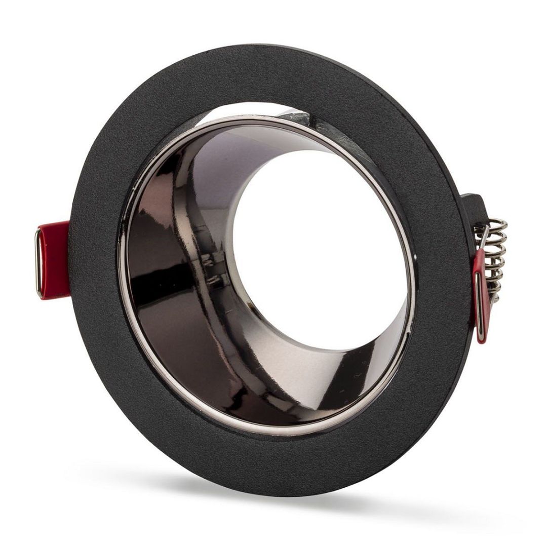 NOAS YL60-2025 REN Sıva Altı Siyah-UV Krom Yuvarlak Spot Kasası (Metal)