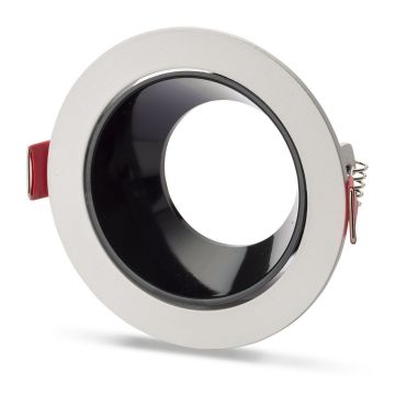 NOAS YL60-2110 REN Sıva Altı Beyaz-Siyah Yuvarlak Spot Kasası (Metal)