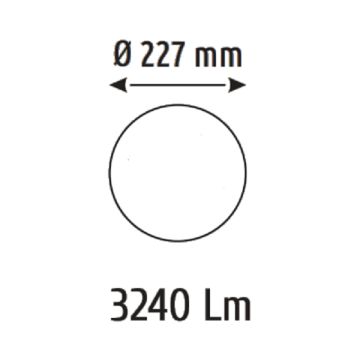 HELIOS HS 1072 36 Watt Siyah Kasa Sıva Üstü Yuvarlak LED Panel