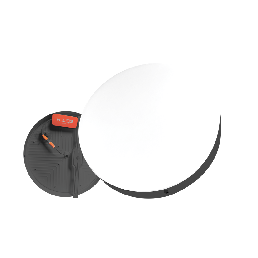 HELIOS HS 1072 36 Watt Siyah Kasa Sıva Üstü Yuvarlak LED Panel