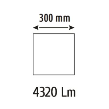 HELIOS HS 1075 48 Watt Siyah Kasa Sıva Üstü Kare LED Panel