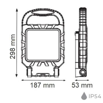 HOROZ 068-015-0045 45 Watt Katlanabilir LED Projektör