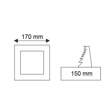 K2 GLOBAL KDL412 12 Watt Sıva Altı Kare LED Panel