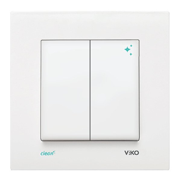 VİKO Karre Clean 90966083 Impulse Komütatör [Beyaz]