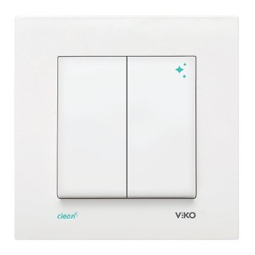 VİKO Karre Clean 90966083 Impulse Komütatör [Beyaz]