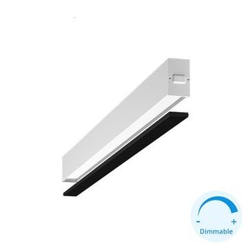 GOYA GY 8055-90 Beyaz Kasa 39 Watt 90 cm Kamaşma Önleyicili Sıva Üstü DİMLİ Lineer Armatür