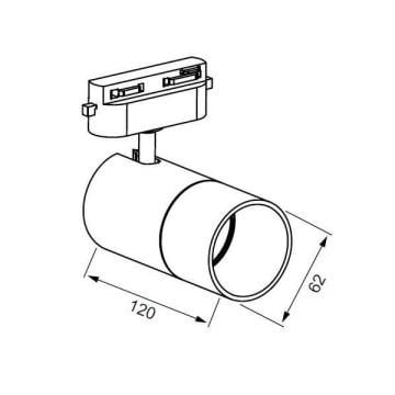 JUPITER JR657 B Beyaz Ray Spot Kasası (GU10 Duylu)