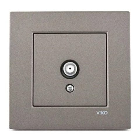 VİKO Novella/Trenda 92605310 TV Prizi Kapağı [Antrasit]