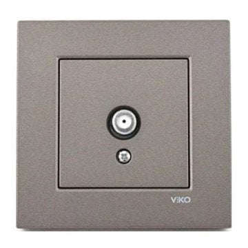 VİKO Novella/Trenda 92605310 TV Prizi Kapağı [Antrasit]