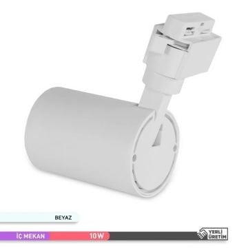 ACK AD30-11000 10 Watt Beyaz Kasa LED Ray Spot - Gün Işığı (3000K)