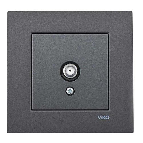 VİKO Novella/Trenda 92605410 TV Prizi Kapağı [Füme]