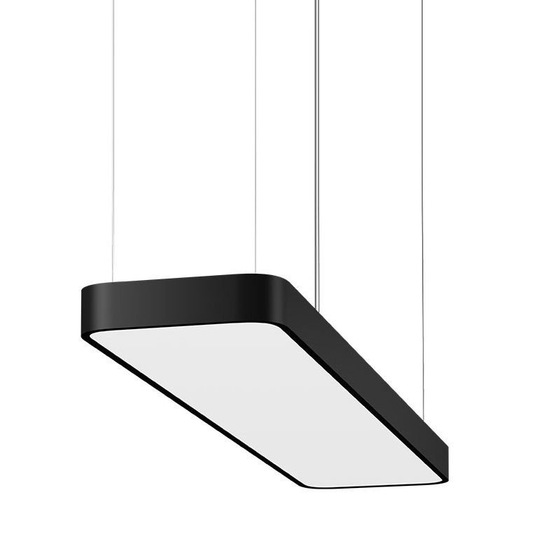 GOYA GY 8111-90 Siyah/Beyaz Kasa 73 Watt 30x90 cm Oval Lineer Sarkıt Avize