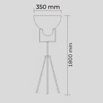 CreaLight CL-0522-35-LE Endüstriyel Lambader (Çap: 35 cm)
